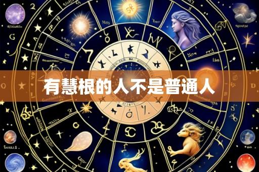 有慧根的人不是普通人