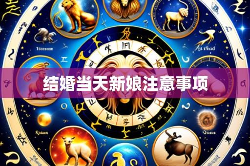 结婚当天新娘注意事项