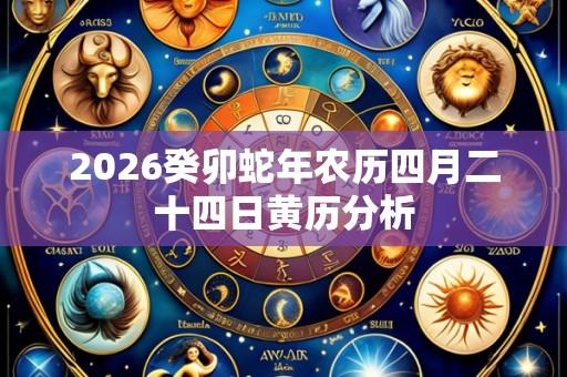 2026癸卯蛇年农历四月二十四日黄历分析