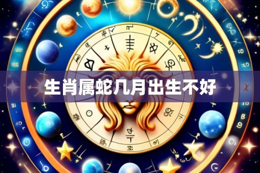 生肖属蛇几月出生不好
