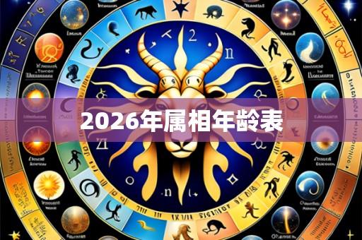 2026年属相年龄表