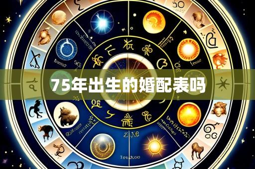 75年出生的婚配表吗