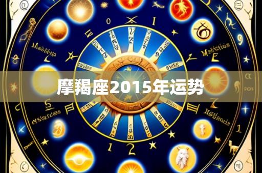 摩羯座2015年运势
