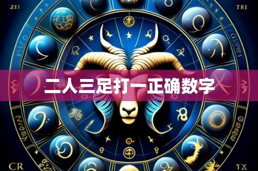 二人三足打一正确数字