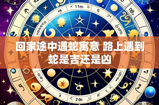 回家途中遇蛇寓意 路上遇到蛇是吉还是凶