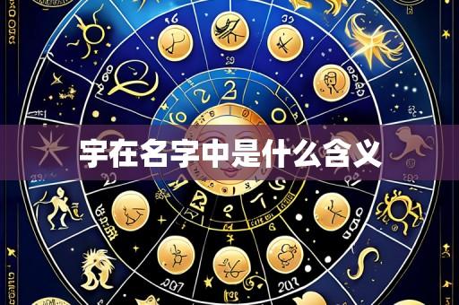 宇在名字中是什么含义
