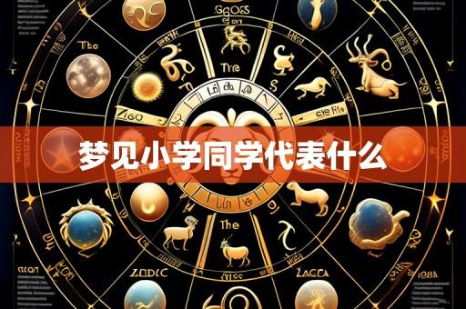 梦见小学同学代表什么