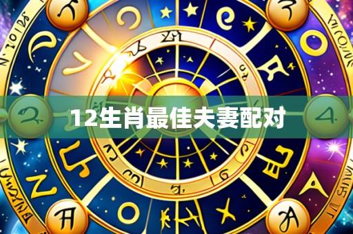 12生肖最佳夫妻配对