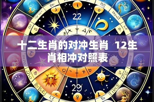 十二生肖的对冲生肖 12生肖相冲对照表