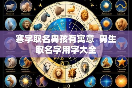 寒字取名男孩有寓意  男生取名字用字大全