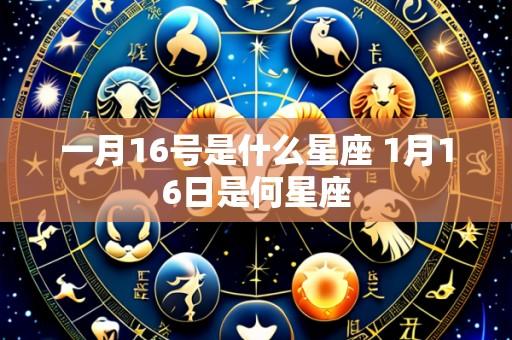 一月16号是什么星座 1月16日是何星座