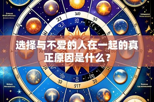 选择与不爱的人在一起的真正原因是什么?