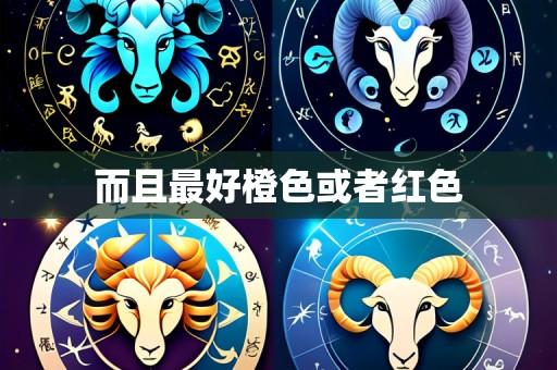 而且最好橙色或者红色