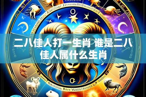 二八佳人打一生肖 谁是二八佳人属什么生肖