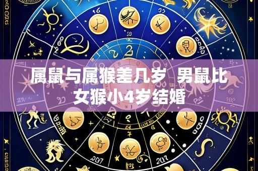 属鼠与属猴差几岁 男鼠比女猴小4岁结婚