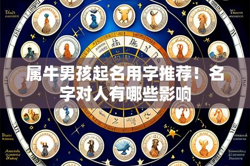 属牛男孩起名用字推荐!名字对人有哪些影响
