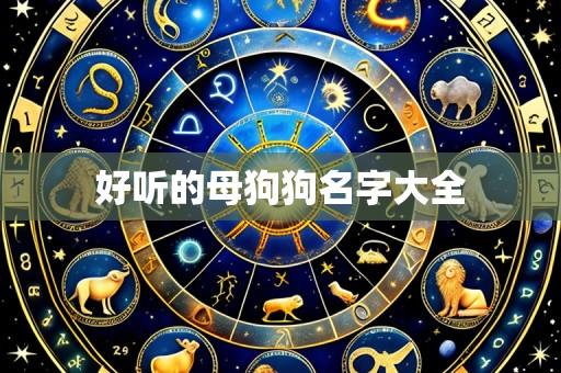 好听的母狗狗名字大全