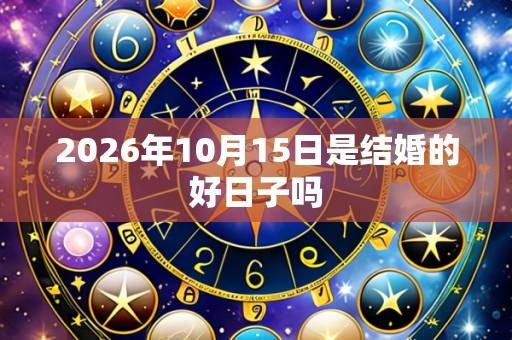 2026年10月15日是结婚的好日子吗