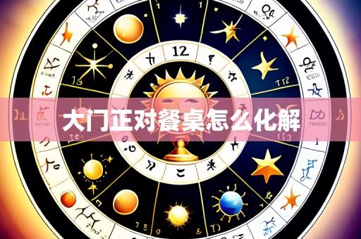 大门正对餐桌怎么化解