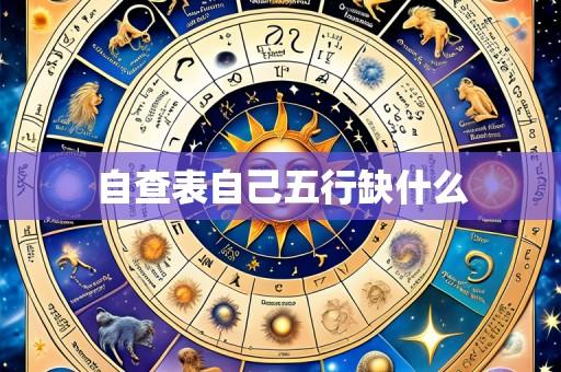 自查表自己五行缺什么