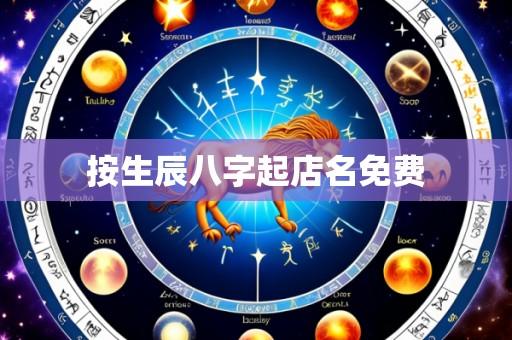按生辰八字起店名免费