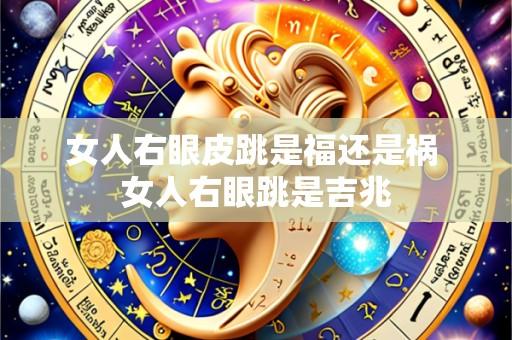 女人右眼皮跳是福还是祸 女人右眼跳是吉兆