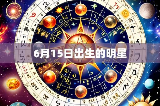 6月15日出生的明星