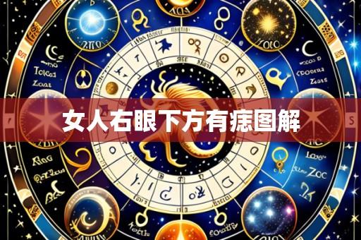 女人右眼下方有痣图解