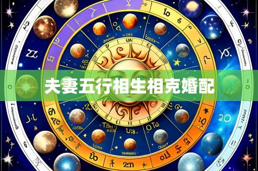 夫妻五行相生相克婚配