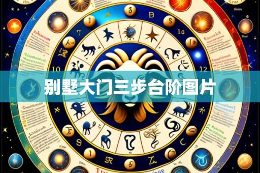 别墅大门三步台阶图片