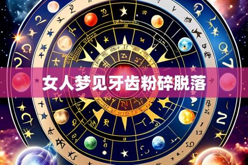 女人梦见牙齿粉碎脱落