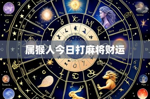 属猴人今日打麻将财运