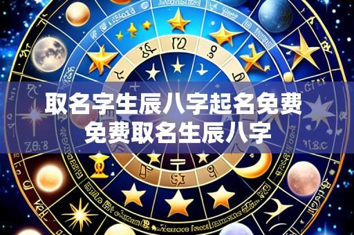 取名字生辰八字起名免费 免费取名生辰八字