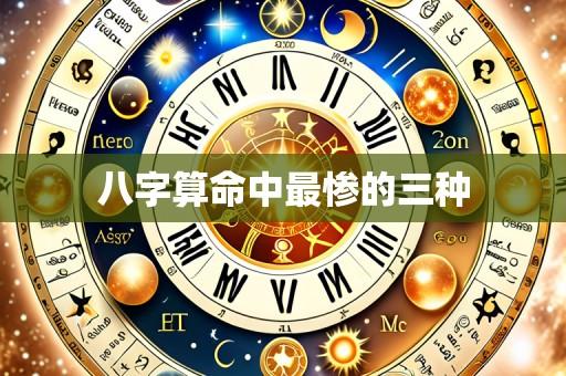 八字算命中最惨的三种