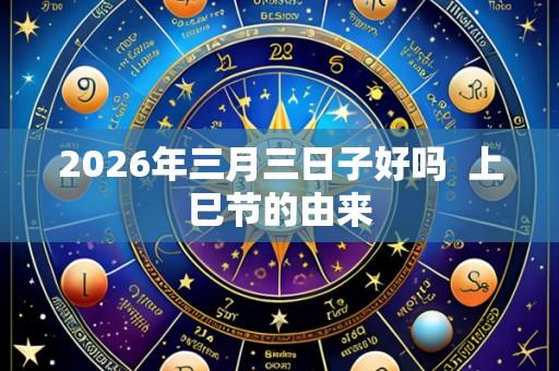 2026年三月三日子好吗 上巳节的由来