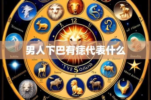 男人下巴有痣代表什么