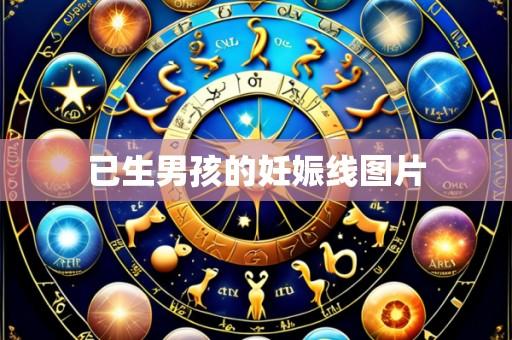 已生男孩的妊娠线图片
