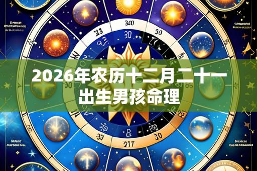 2026年农历十二月二十一出生男孩命理