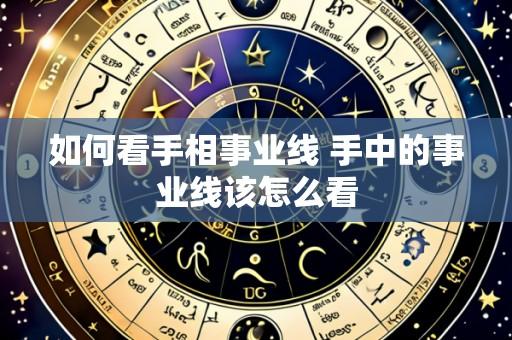如何看手相事业线 手中的事业线该怎么看