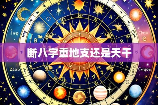 断八字重地支还是天干