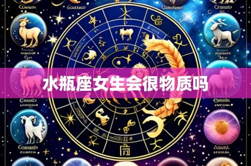 水瓶座女生会很物质吗