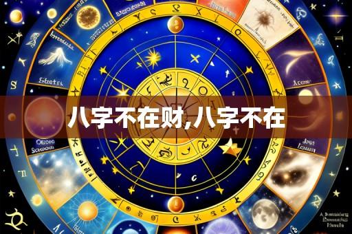 八字不在财,八字不在