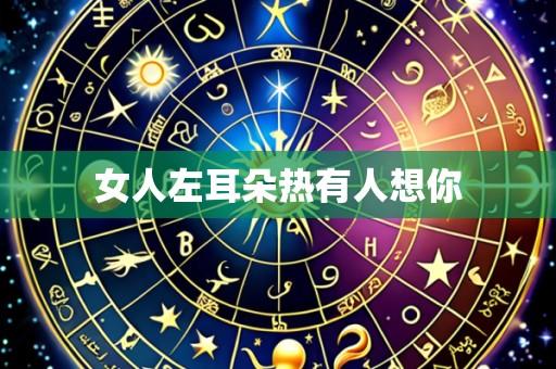 女人左耳朵热有人想你