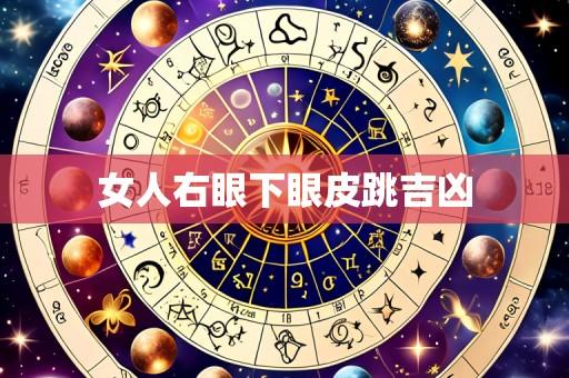 女人右眼下眼皮跳吉凶