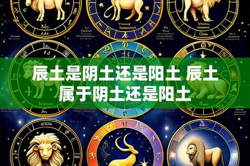 辰土是阴土还是阳土 辰土属于阴土还是阳土