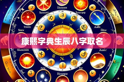 康熙字典生辰八字取名
