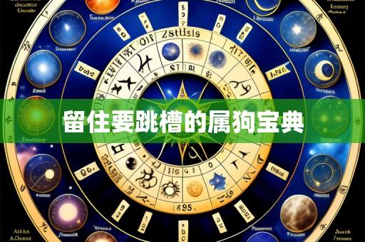 留住要跳槽的属狗宝典