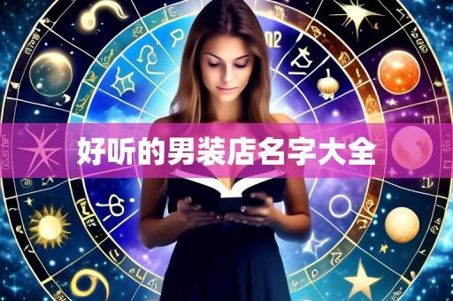 好听的男装店名字大全
