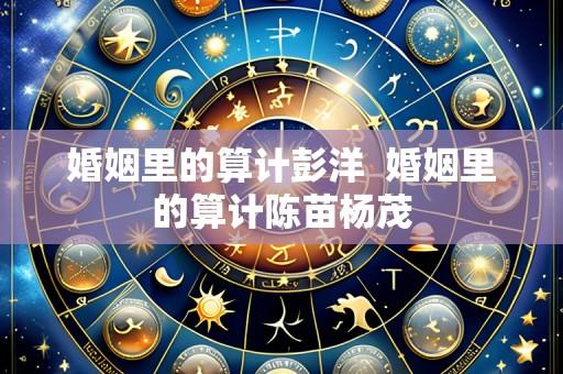 婚姻里的算计彭洋 婚姻里的算计陈苗杨茂