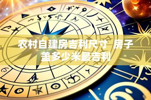 农村自建房吉利尺寸 房子盖多少米最吉利